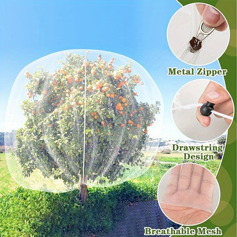 CrispShield Fruit Protection Bags | Breathable Mesh, Adjustable Drawstring 2