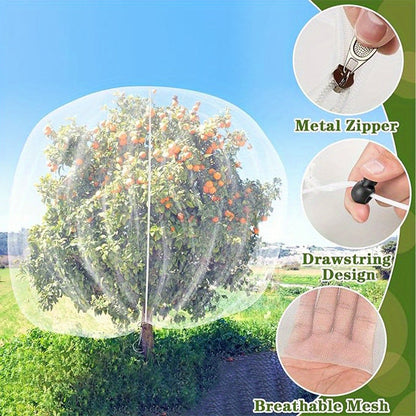 CrispShield Fruit Protection Bags | Breathable Mesh, Adjustable Drawstring 2