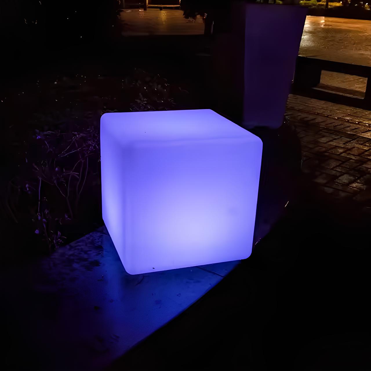 CubiGlow Solar Garden Light | Weather-Resistant, Remote-Controlled LED 3