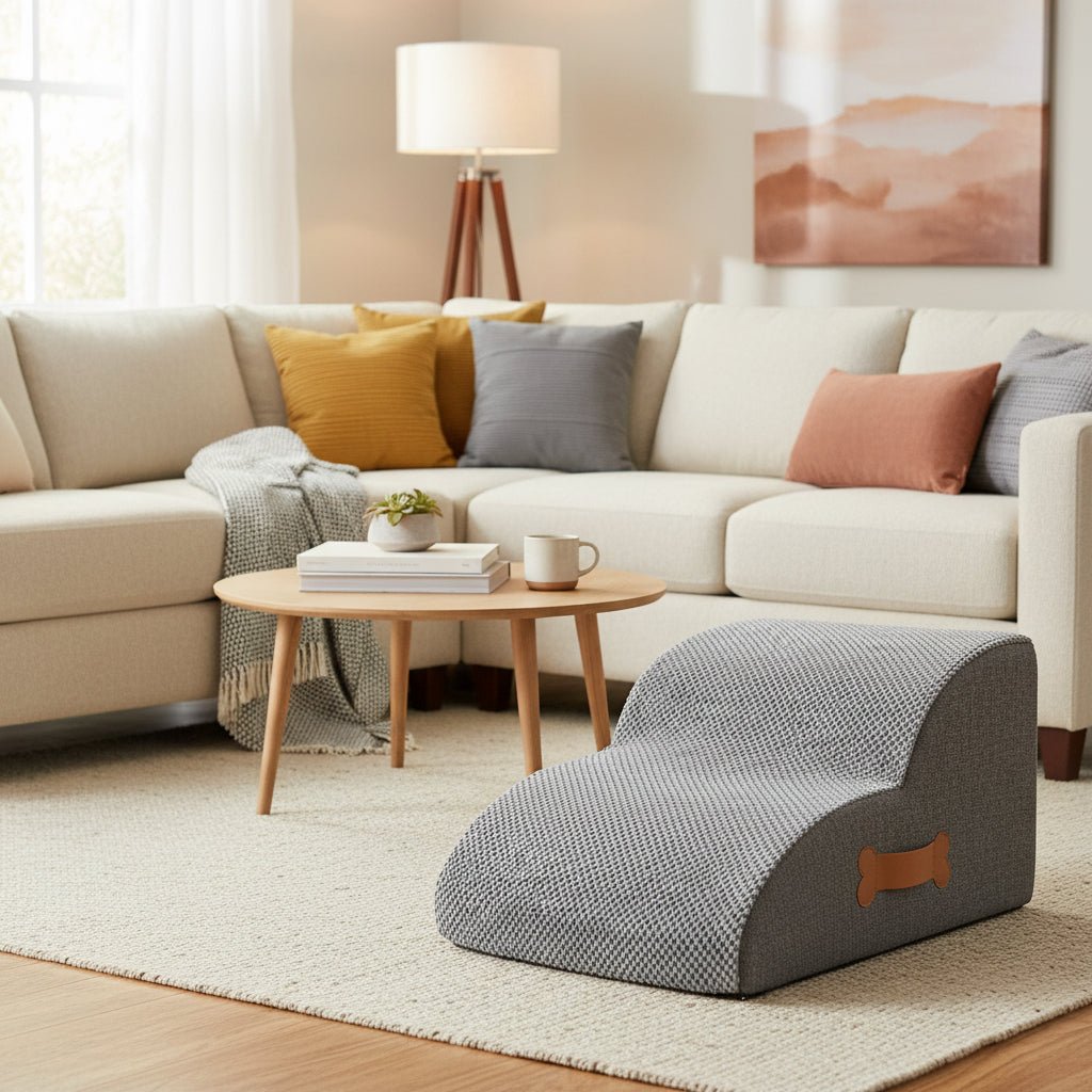 Cuddle Dog Steps for Bed | Joint-Friendly Foam, Non-Slip Base, Washable Cover 1