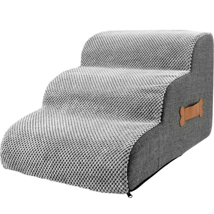 Cuddle Dog Steps for Bed | Joint-Friendly Foam, Non-Slip Base, Washable Cover 3