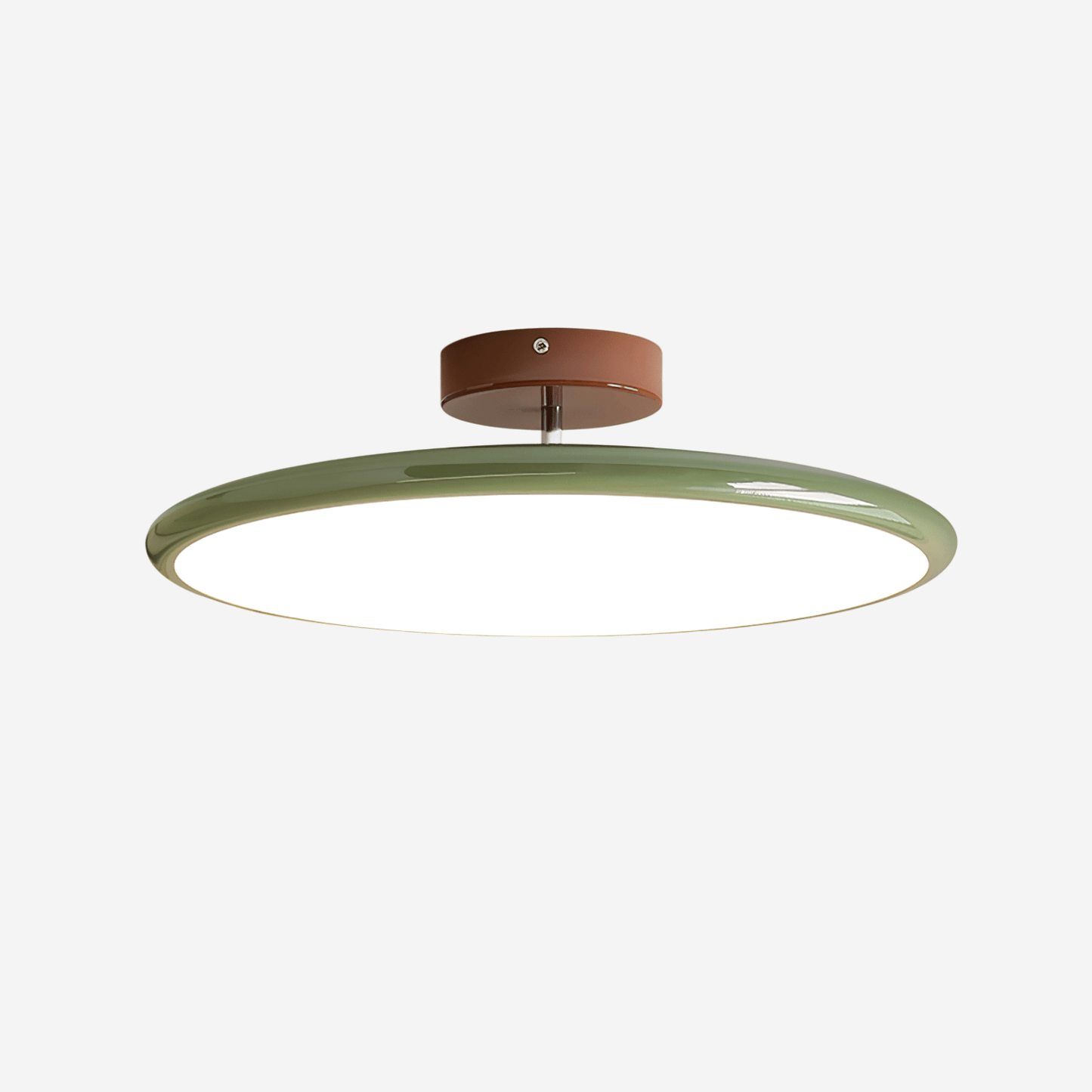 Dara Adjustable Ceiling Light Fixture | Minimalist LED Design, Soft Beige or Green 5