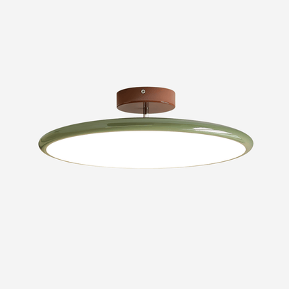 Dara Adjustable Ceiling Light Fixture | Minimalist LED Design, Soft Beige or Green 5