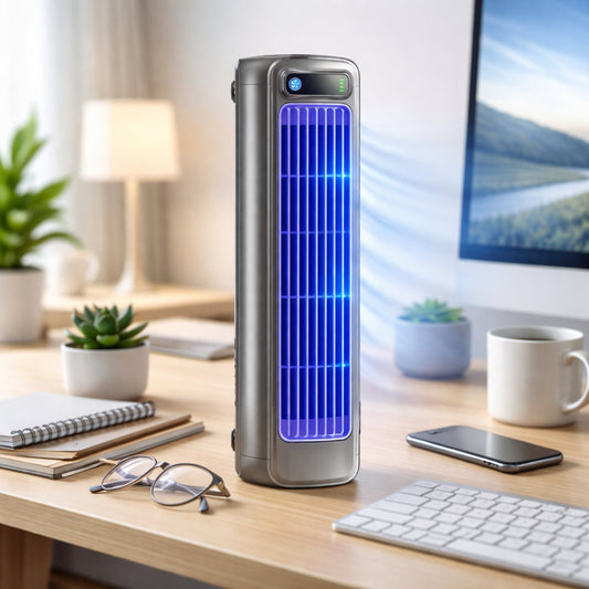 Dura Desk Fan | Portable Tower Design with Three Speed Settings 0