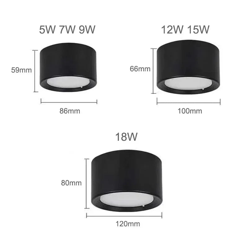 Elysian LED Downlight | Adjustable Surface Mount, Durable Aluminum, Tri-Colour Options 4