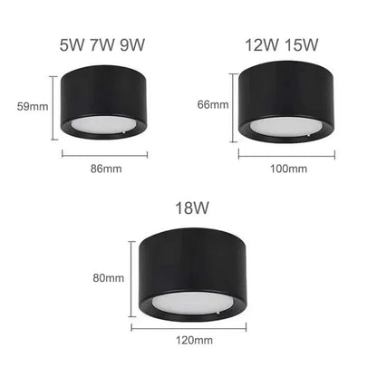 Elysian LED Downlight | Adjustable Surface Mount, Durable Aluminum, Tri-Colour Options 4
