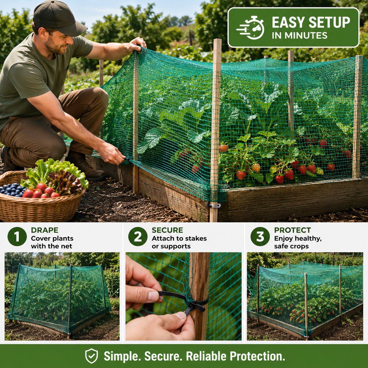 Farma Bird Netting | UV-Resistant, Durable Orchard Protection 3