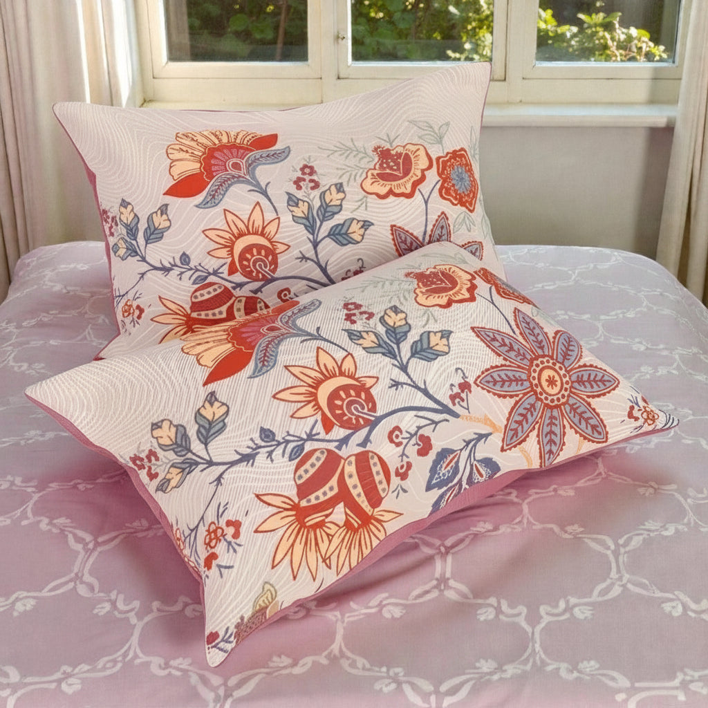 FloraRest - Decorative Floral Print Pillowcases