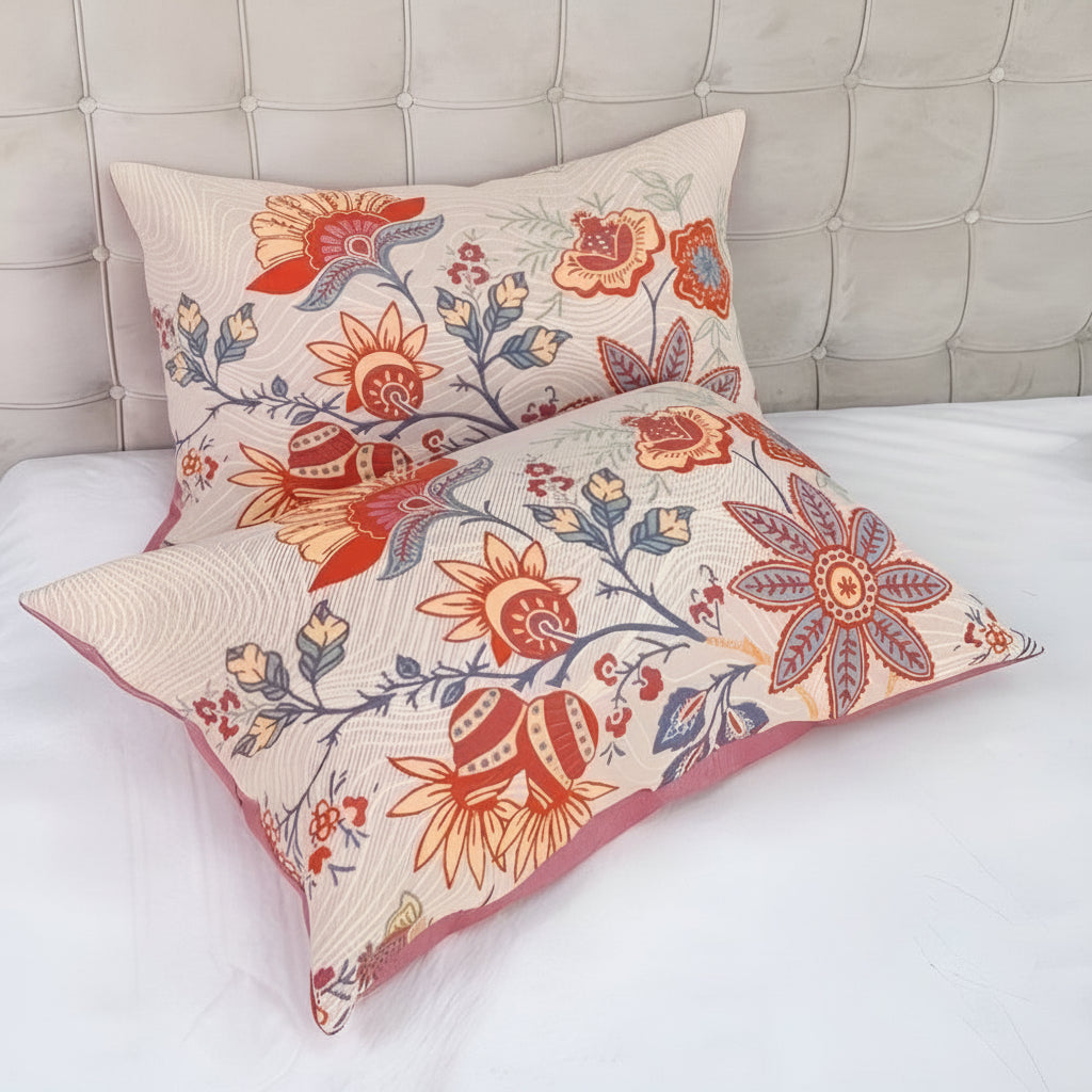FloraRest - Decorative Floral Print Pillowcases