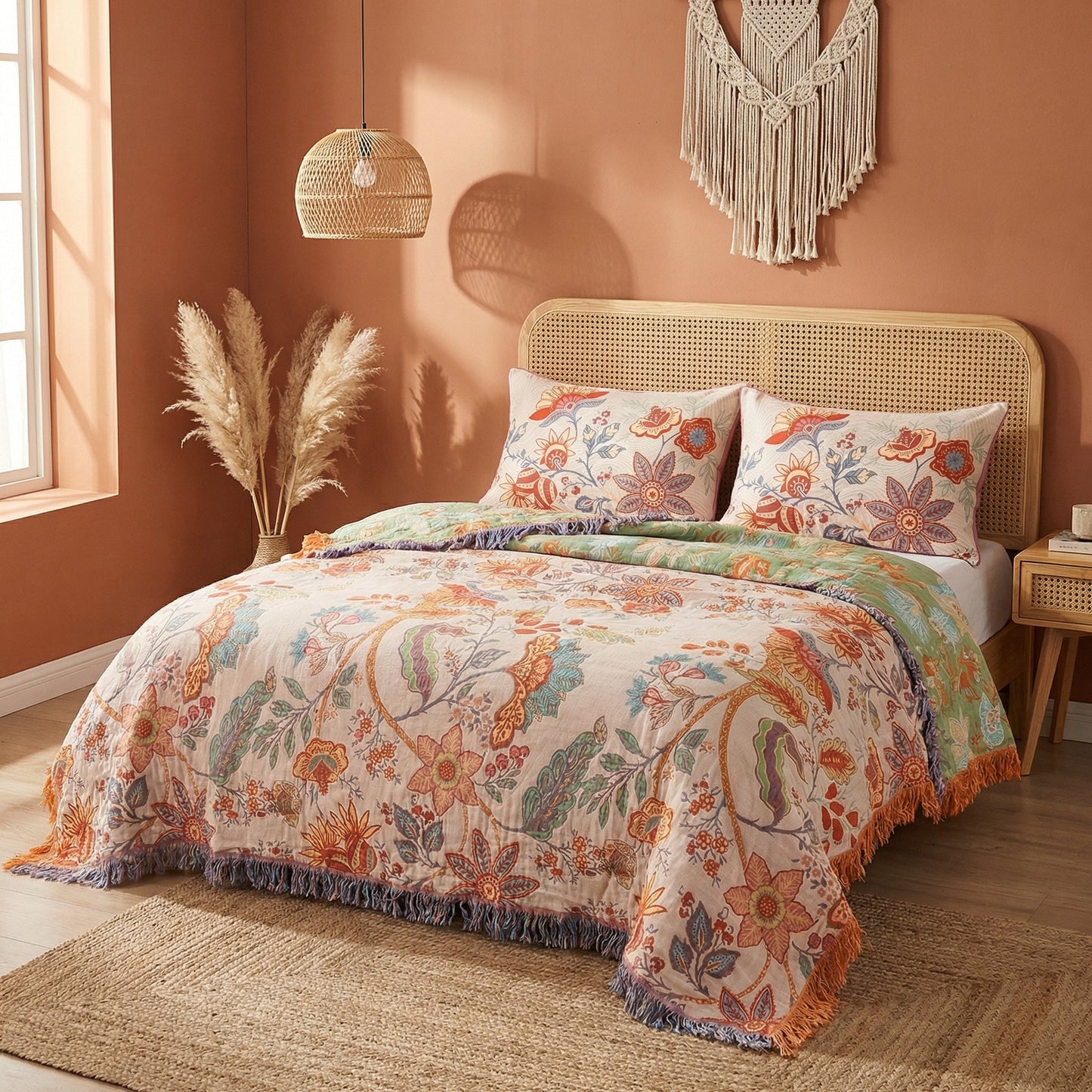 FloraRest - Decorative Floral Print Pillowcases