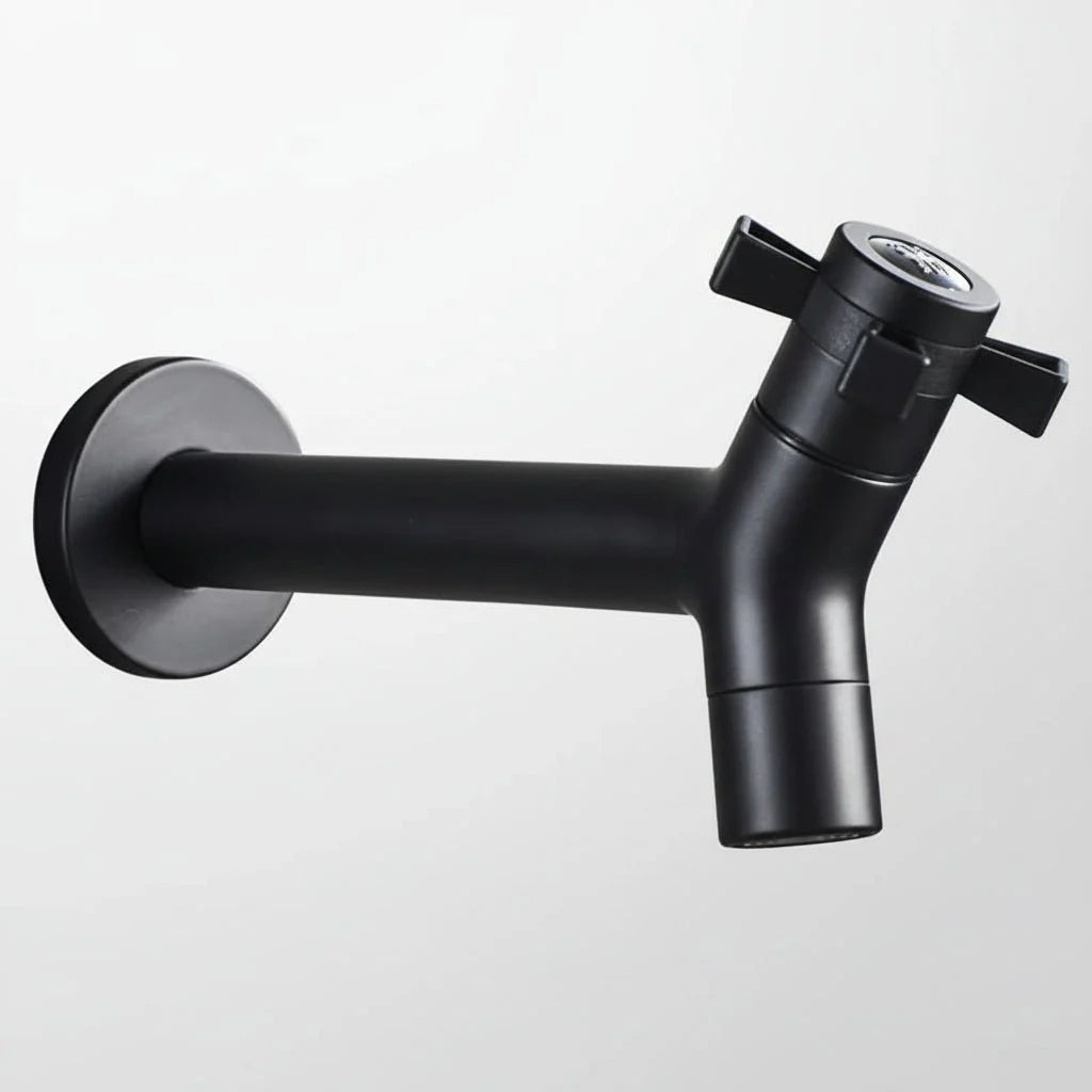 FlowTap Wall Mount Faucet | Modern Stainless Steel, Matte Black Finish 16