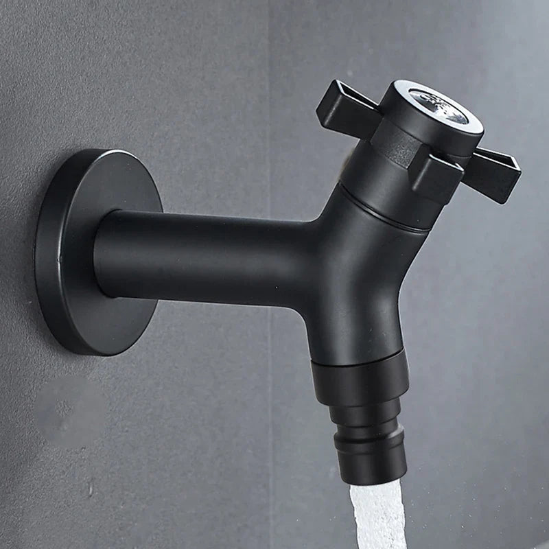 FlowTap Wall Mount Faucet | Modern Stainless Steel, Matte Black Finish 2