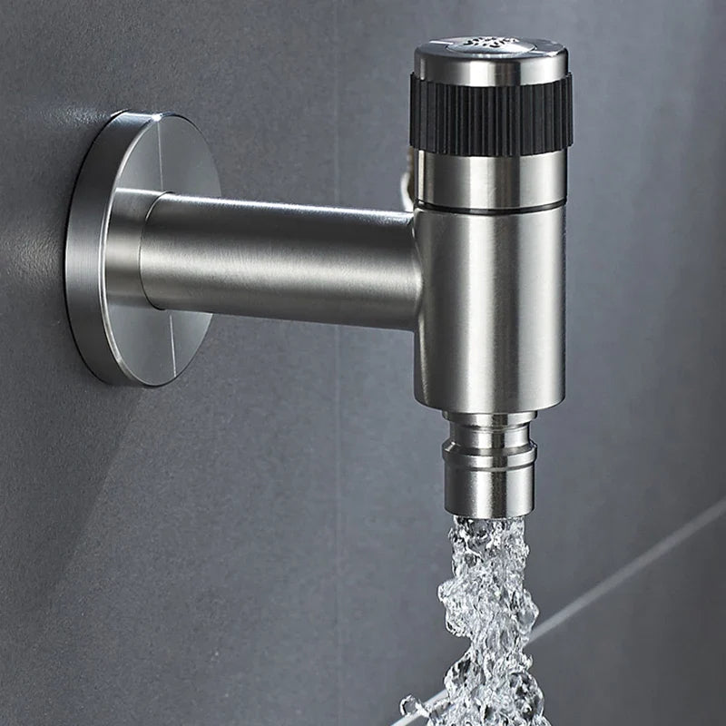 FlowTap Wall Mount Faucet | Modern Stainless Steel, Matte Black Finish 4