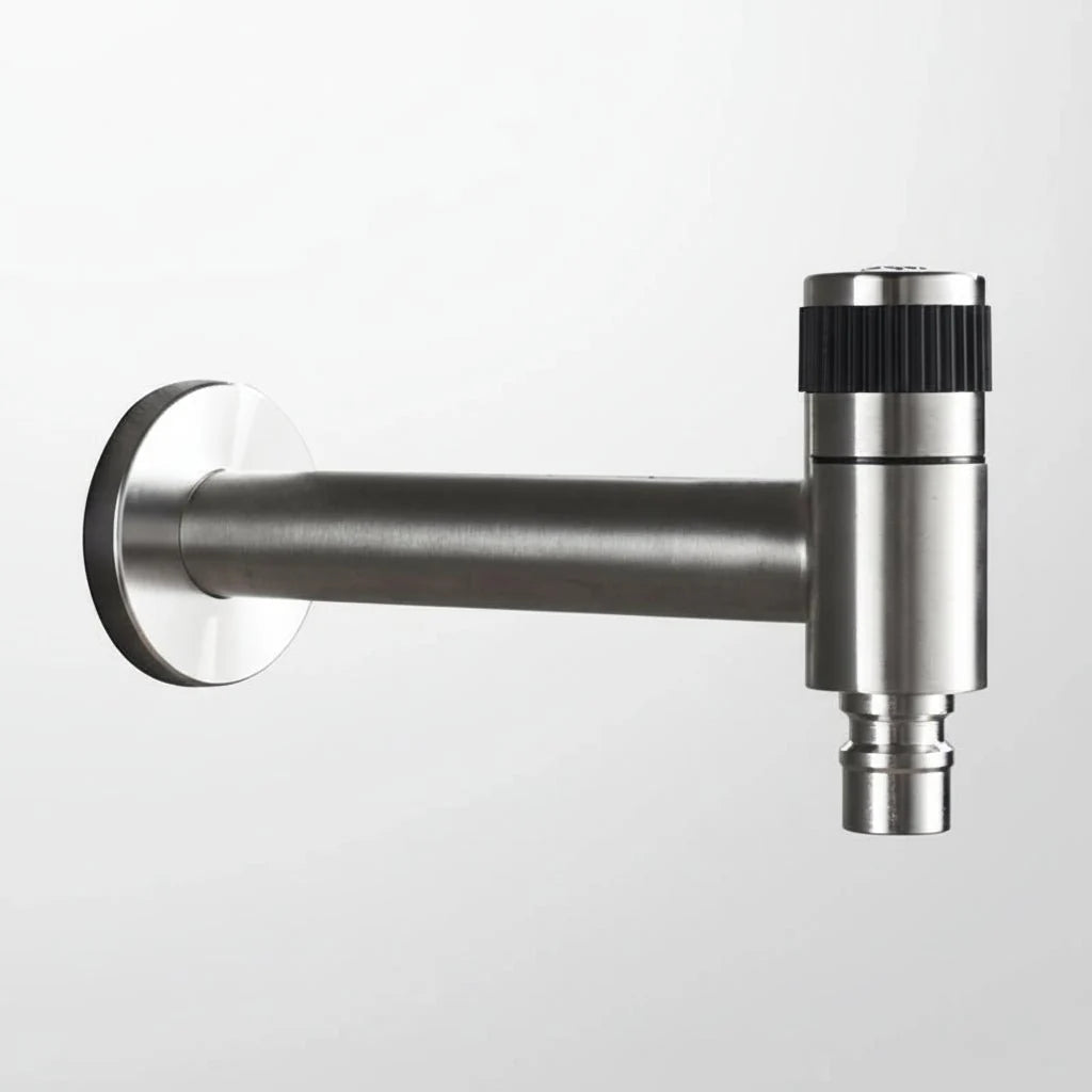 FlowTap Wall Mount Faucet | Modern Stainless Steel, Matte Black Finish 6