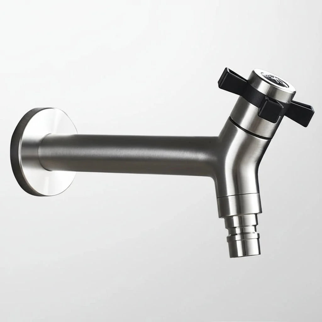FlowTap Wall Mount Faucet | Modern Stainless Steel, Matte Black Finish 7