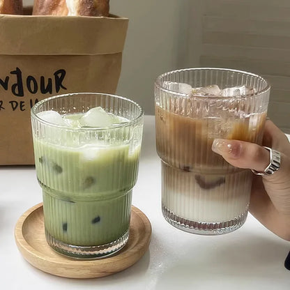 Flutid - Ribbed Reusable Tumbler With Straw