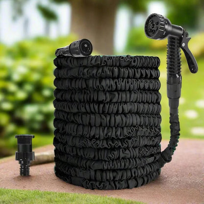 FrostFlow Garden Hose | Expandable, Kink-Free, 7 Spray Modes 1