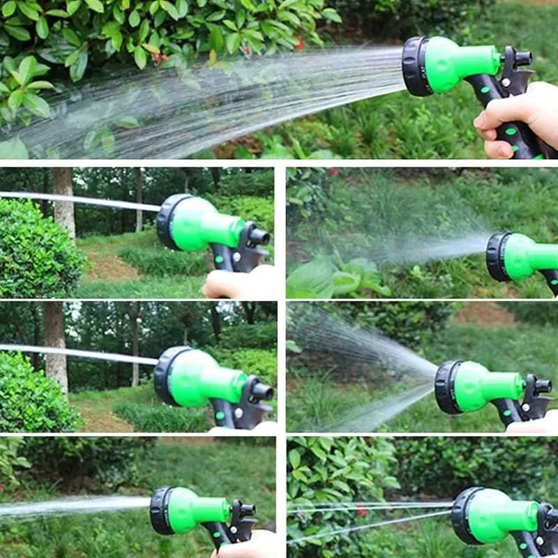 FrostFlow Garden Hose | Expandable, Kink-Free, 7 Spray Modes 7