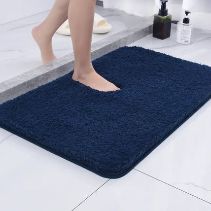 Fuzzy Bath Mat | Ultra-Soft Microfiber, Non-Slip, Highly Absorbent 0
