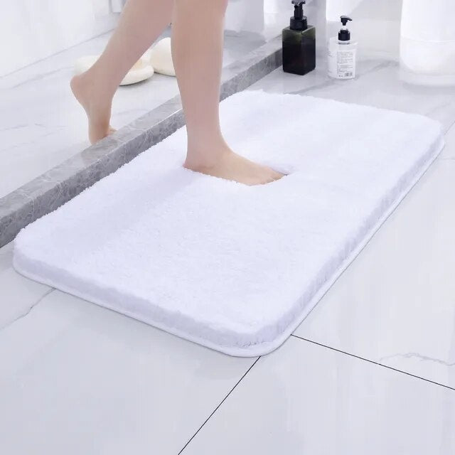 Fuzzy Bath Mat | Ultra-Soft Microfiber, Non-Slip, Highly Absorbent 3