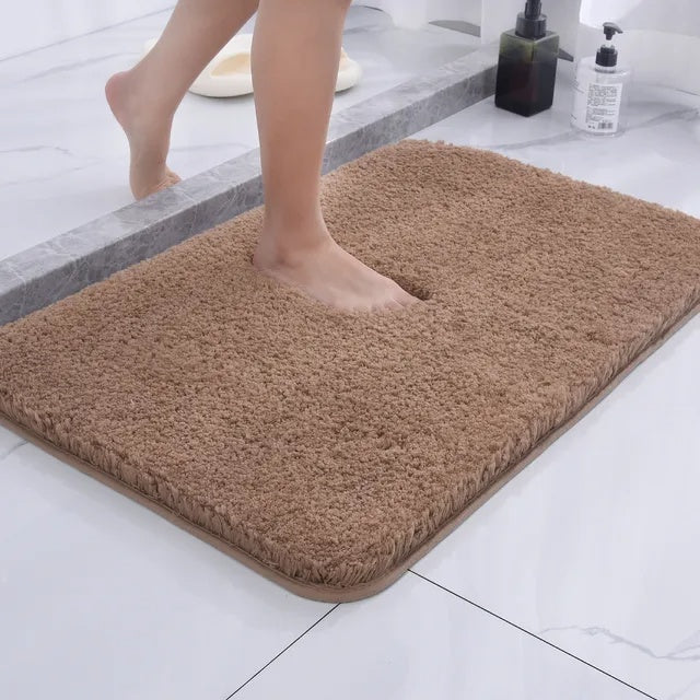 Fuzzy Bath Mat | Ultra-Soft Microfiber, Non-Slip, Highly Absorbent 5