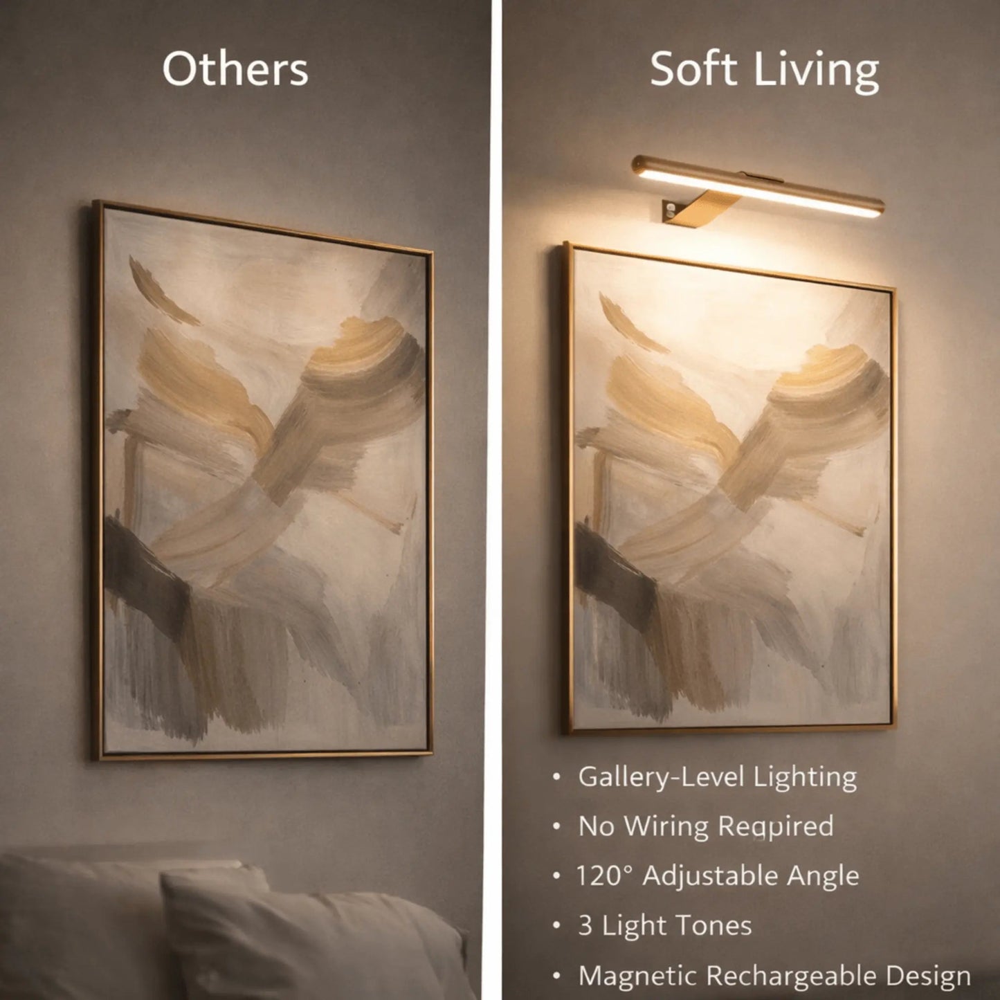 Gala Light Pro | Cordless Wall Art Illumination, Dimmable, Adjustable Light Tones 2