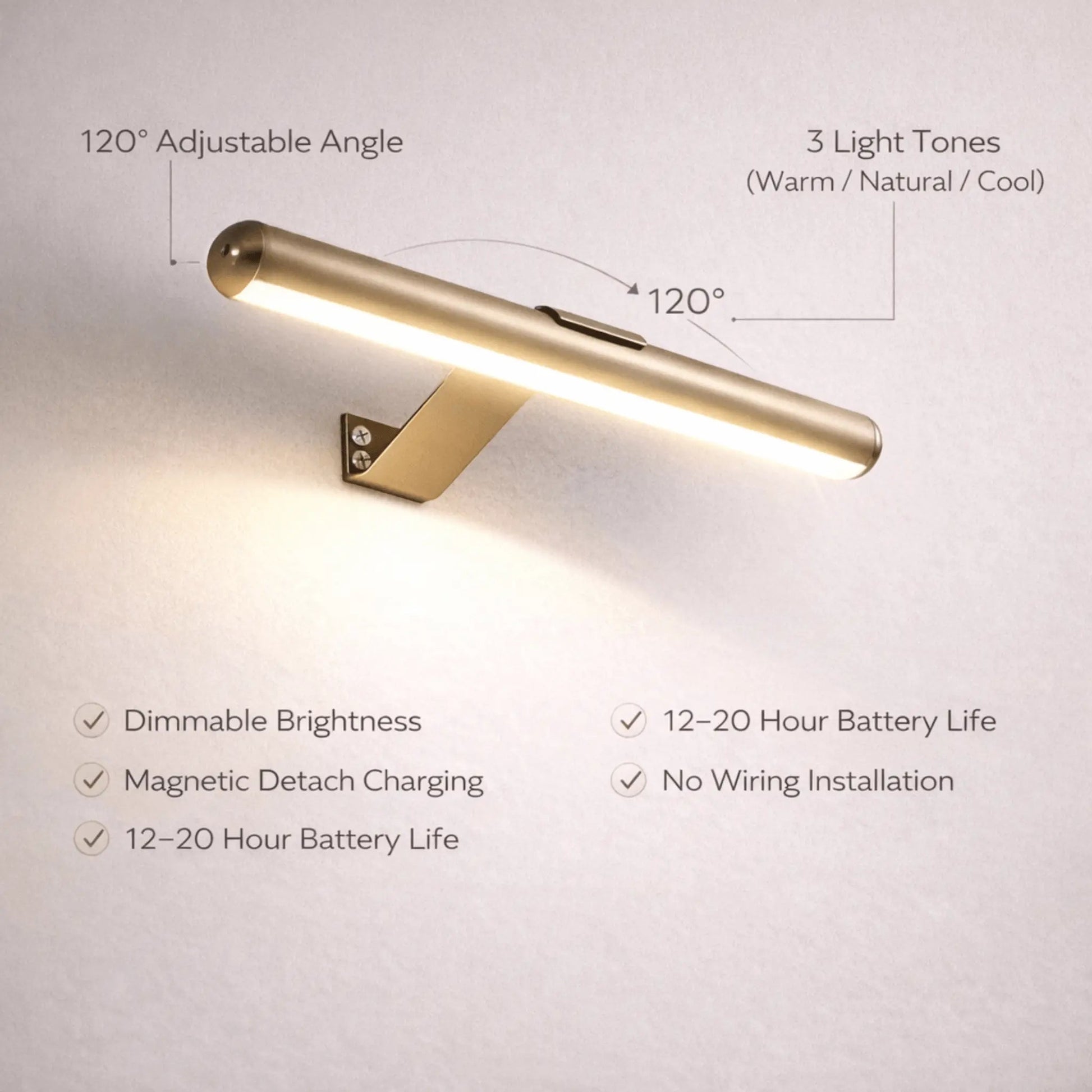 Gala Light Pro | Cordless Wall Art Illumination, Dimmable, Adjustable Light Tones 4