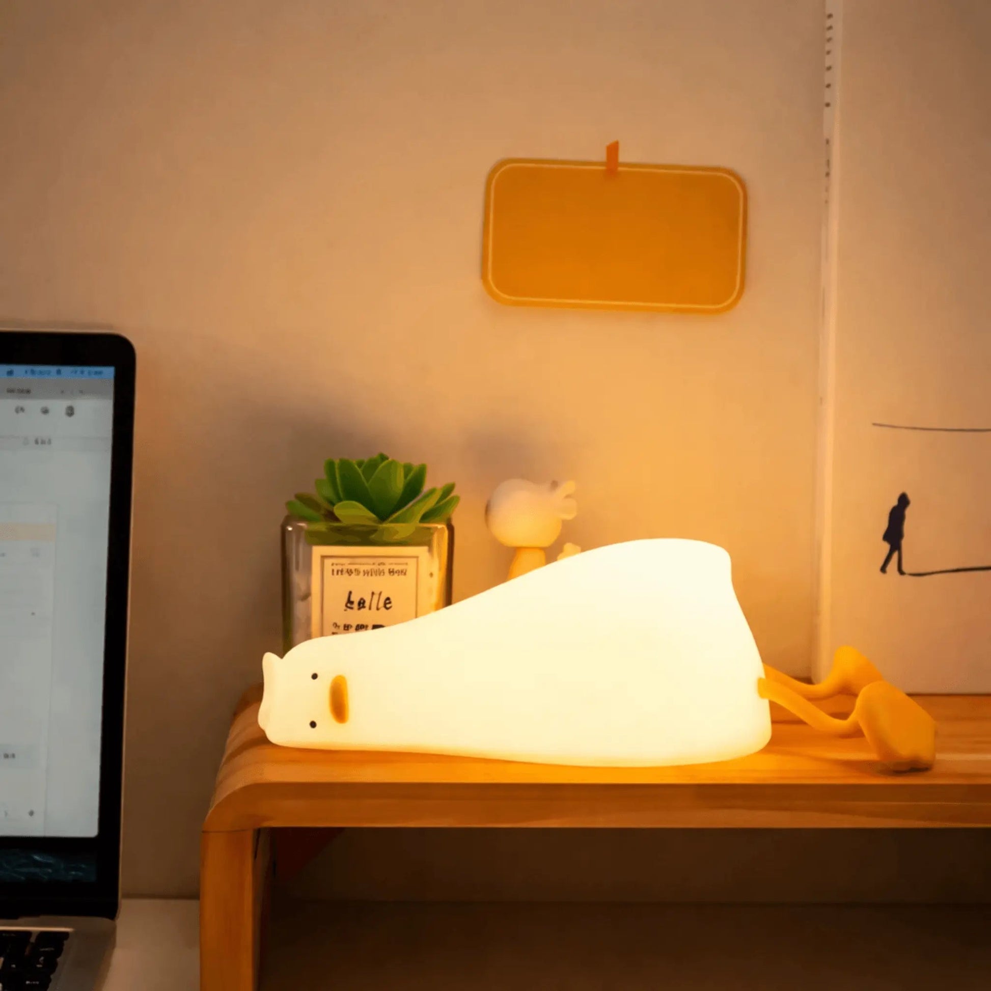 GloPals Night Light | Soft Silicone, Rechargeable with 3 Brightness Levels 0