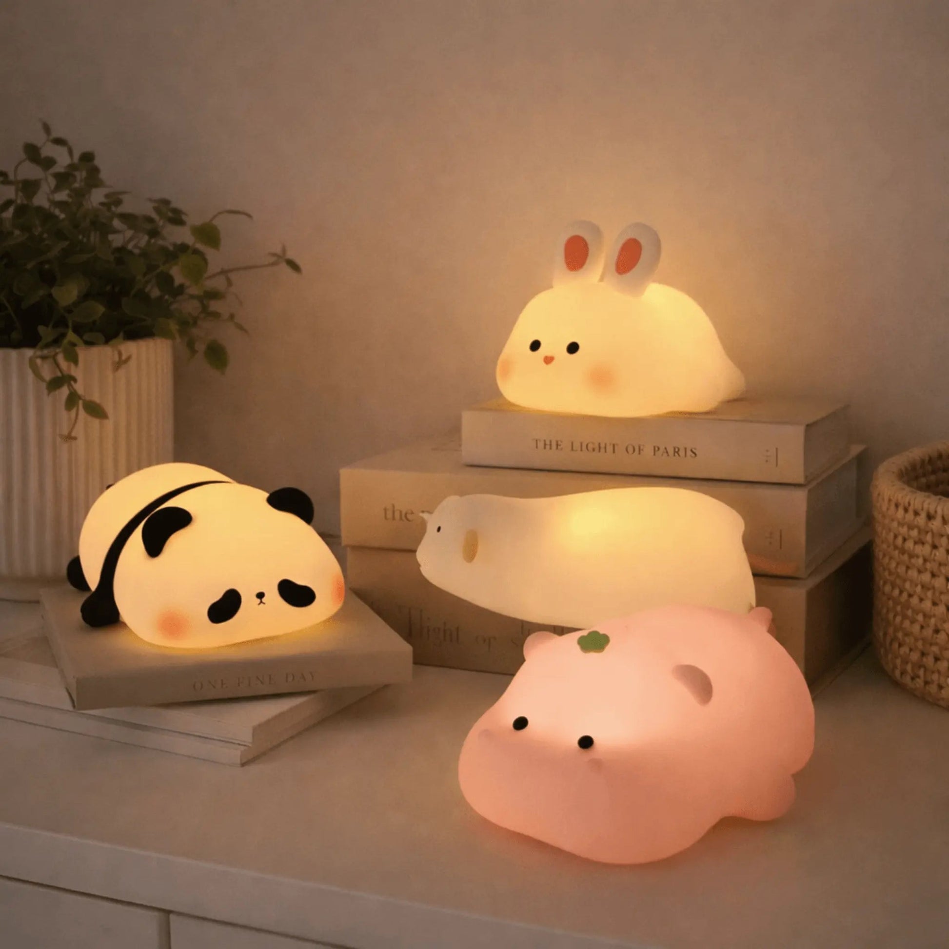 GloPals Night Light | Soft Silicone, Rechargeable with 3 Brightness Levels 2