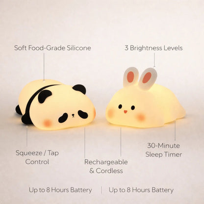 GloPals Night Light | Soft Silicone, Rechargeable with 3 Brightness Levels 6
