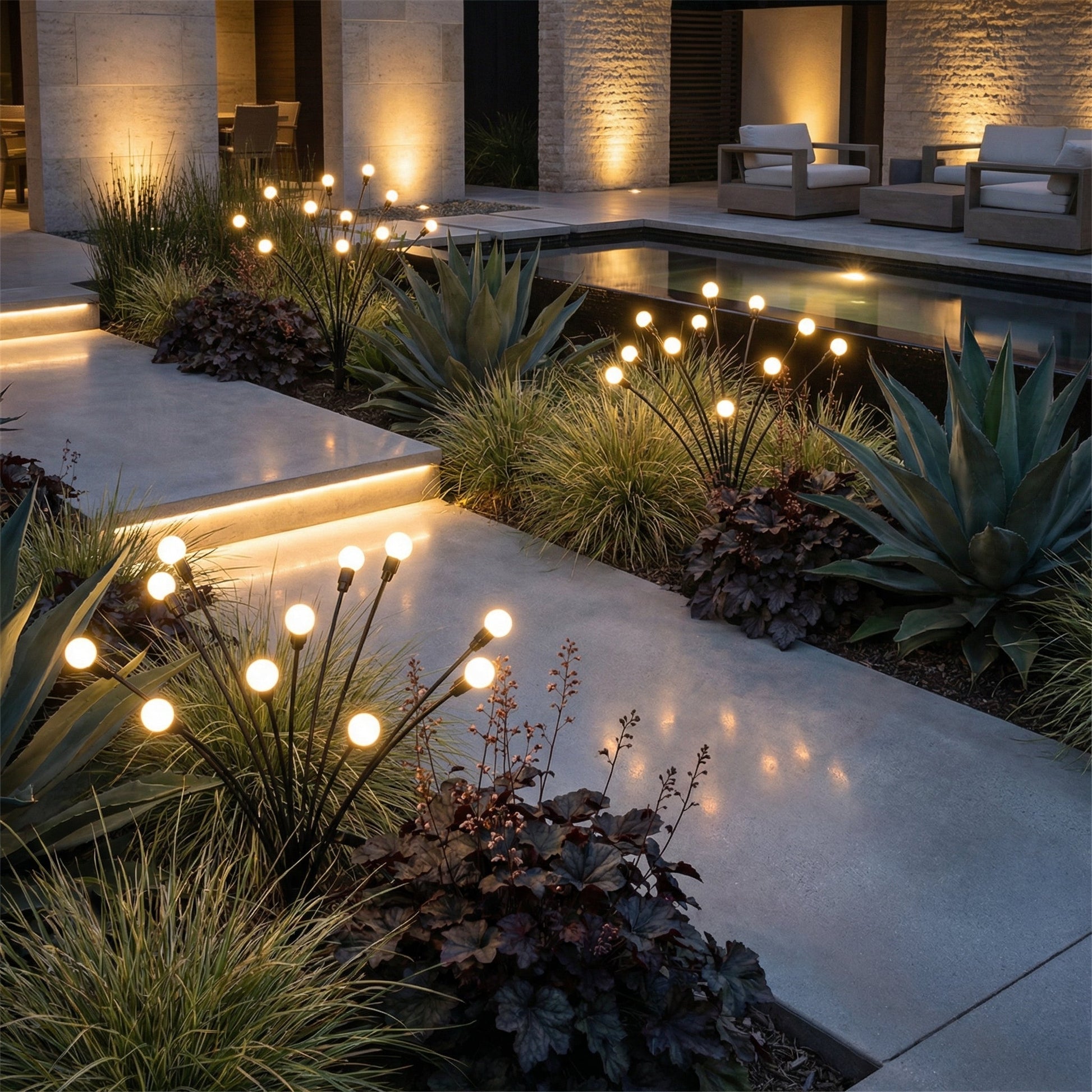 Glowrova - Swaying Solar Garden Pathway Lights