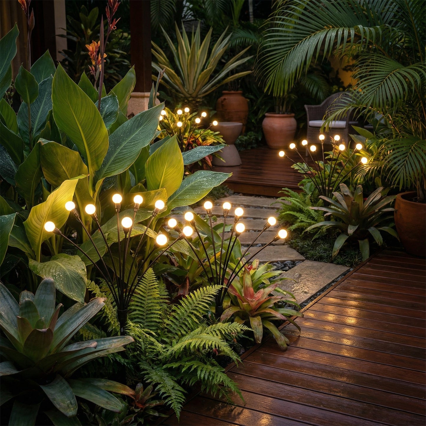 Glowrova - Swaying Solar Garden Pathway Lights