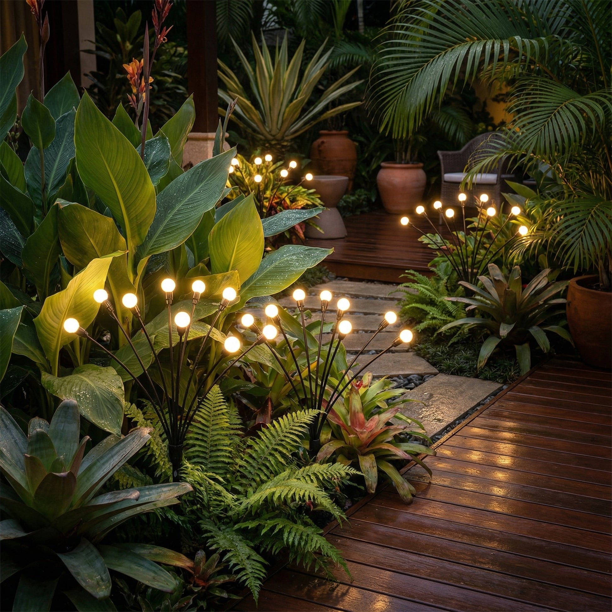 Glowrova - Swaying Solar Garden Pathway Lights