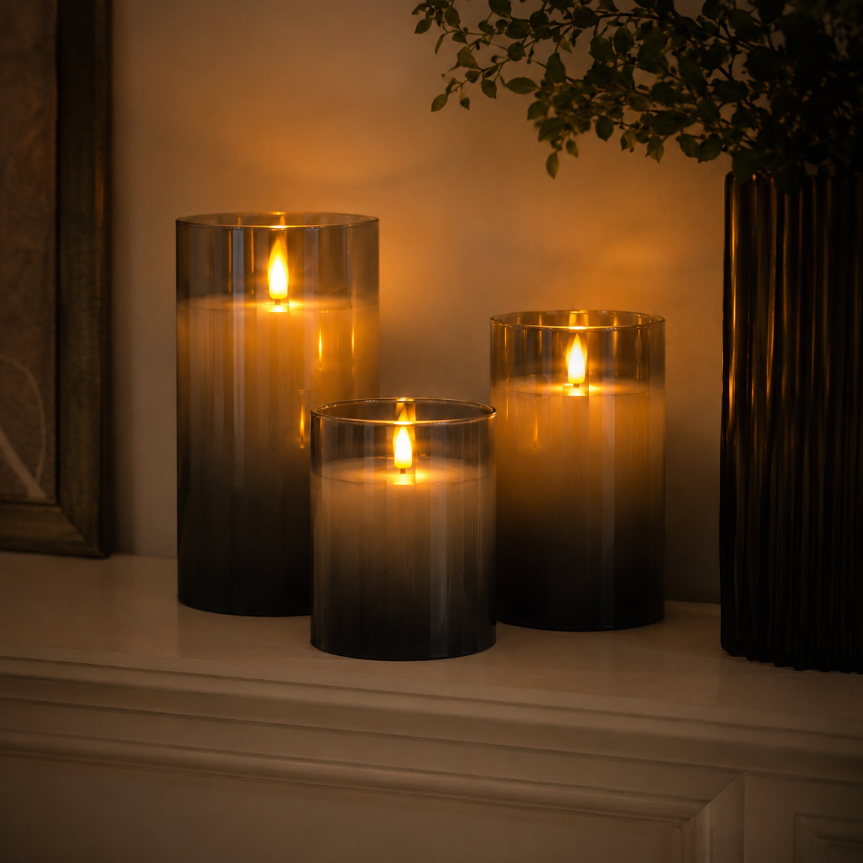 Glowzen - Flameless Pillar LED Candles