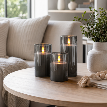 Glowzen - Flameless Pillar LED Candles