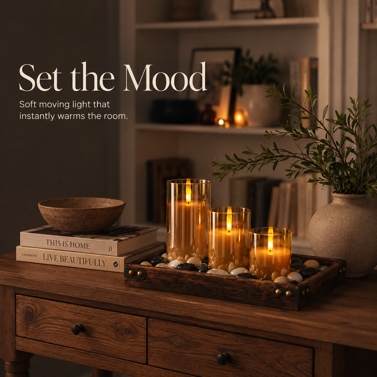 Glowzen - Flameless Pillar LED Candles