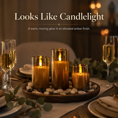 Glowzen - Flameless Pillar LED Candles