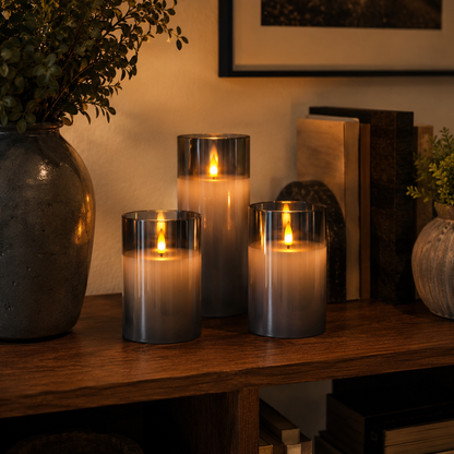 Glowzen - Flameless Pillar LED Candles