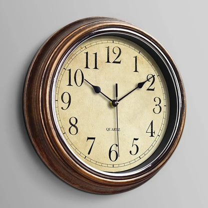 GrandClock Wall Clock | Classic Wooden Design, Silent Quartz Movement 0