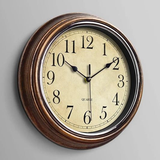 GrandClock Wall Clock | Classic Wooden Design, Silent Quartz Movement 0