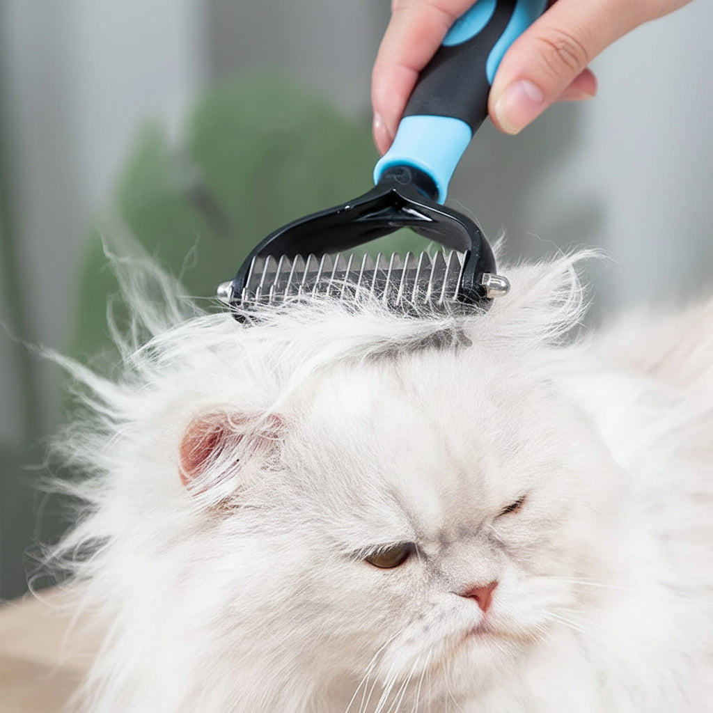 GroomMaster Pro Brush | Dual-Sided Deshedding Tool for Dogs and Cats 2