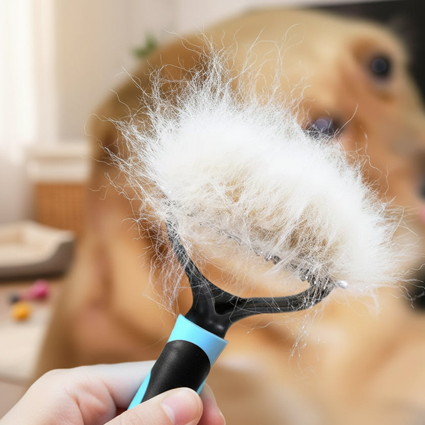 GroomMaster Pro Brush | Dual-Sided Deshedding Tool for Dogs and Cats 3