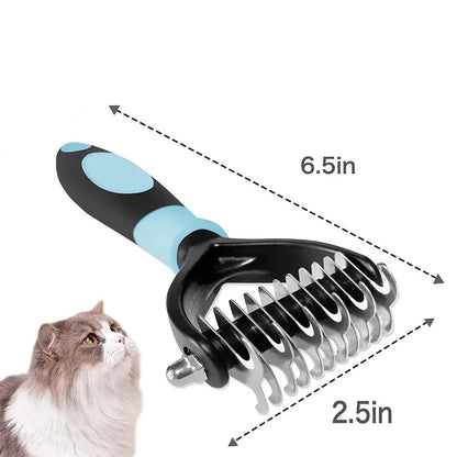 GroomMaster Pro Brush | Dual-Sided Deshedding Tool for Dogs and Cats 4