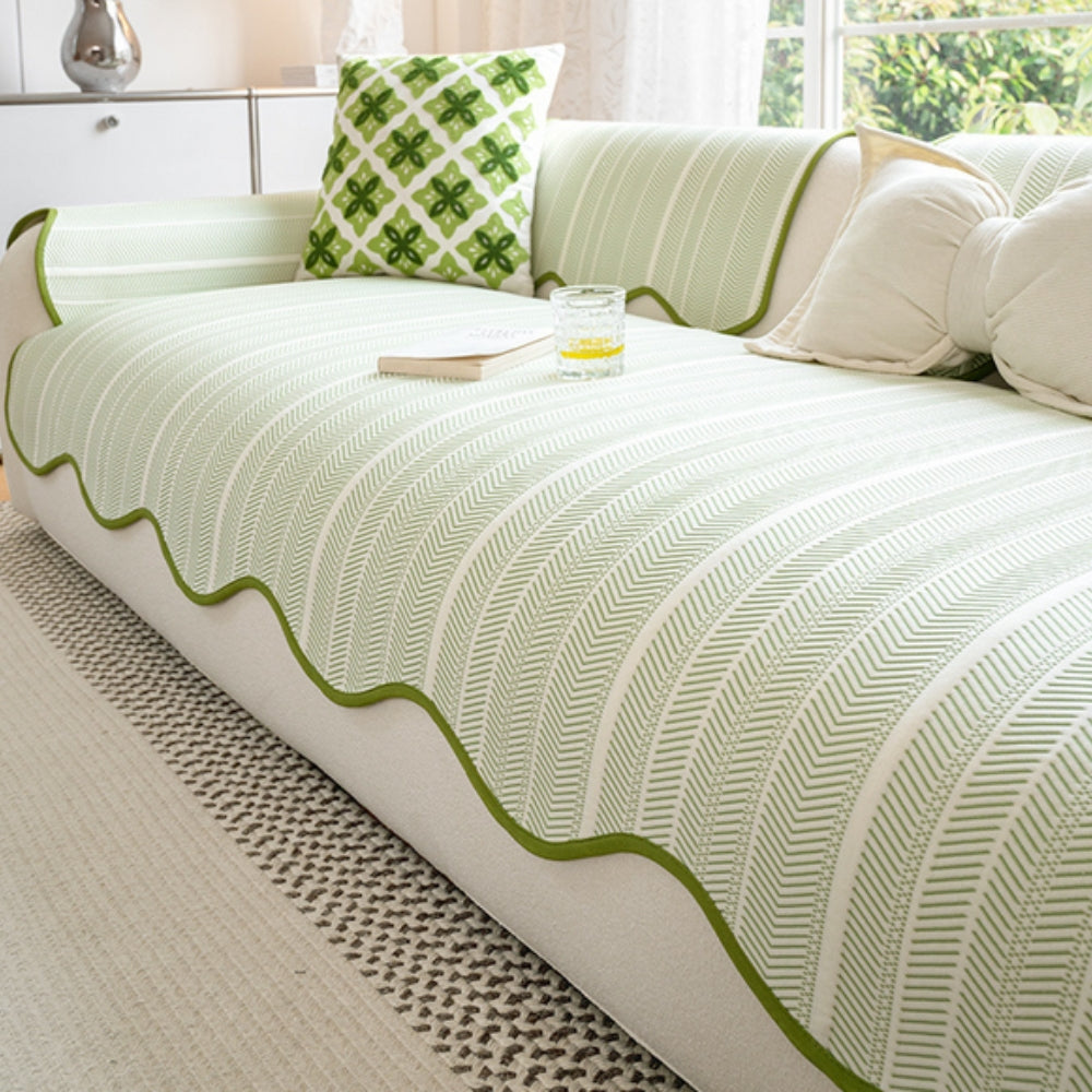 HerringToss - Herringbone Pattern Sofa Cover