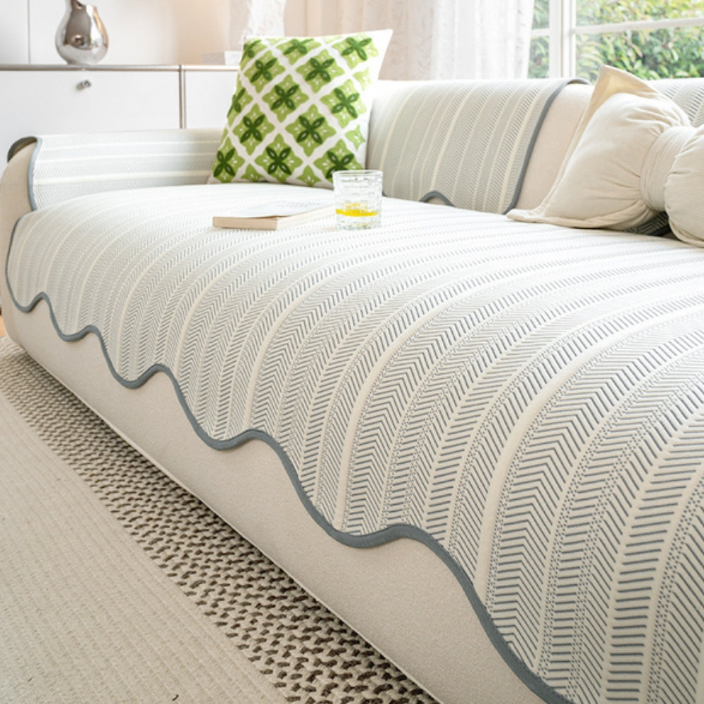 HerringToss - Herringbone Pattern Sofa Cover