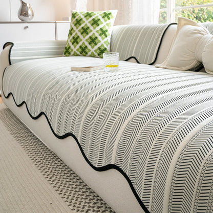 HerringToss - Herringbone Pattern Sofa Cover