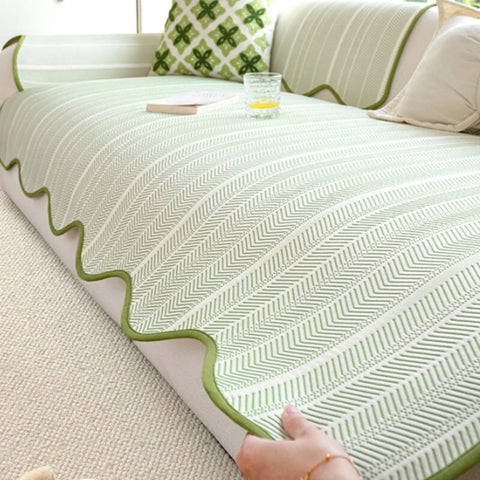 HerringToss - Herringbone Pattern Sofa Cover
