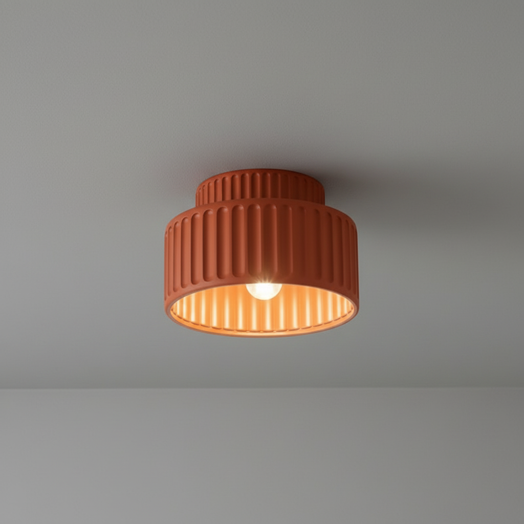Lilith Vintage | Flush Mount Ceiling Light in Beige