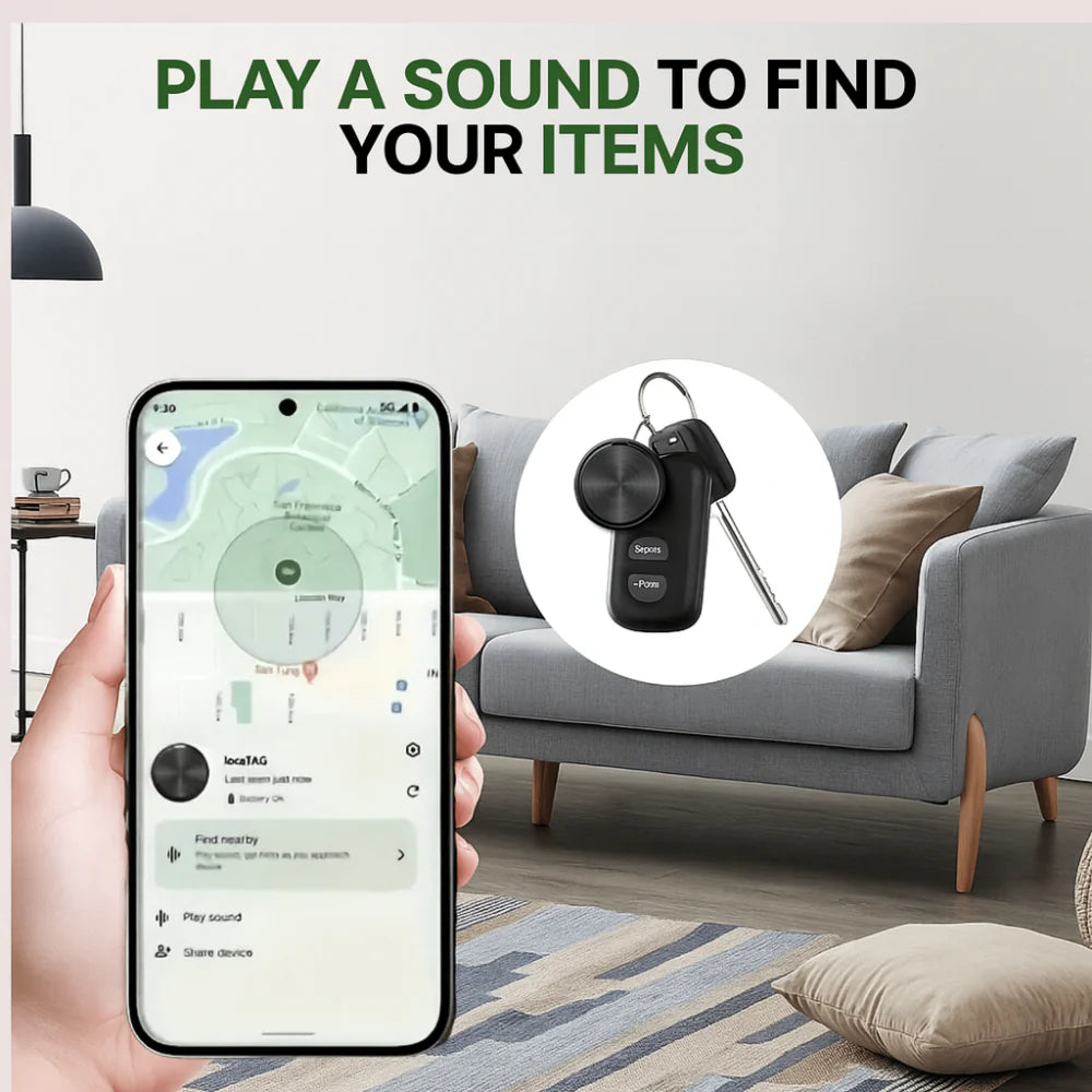Locatix - Compact Round Bluetooth Item Tracker
