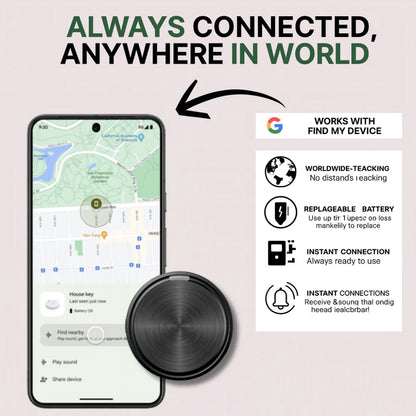 Locatix - Compact Round Bluetooth Item Tracker